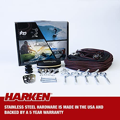 HARKEN Truck Cap Overhead Garage Storage Hoist, SelfLeveling, Safe