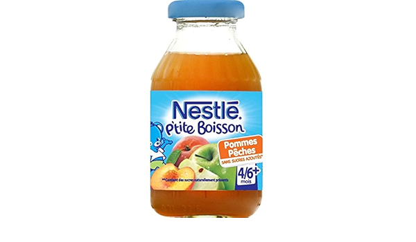 Nestle P Tite Boisson Jus De Fruits Pomme Et Peche Des 4 6 Mois Sans Sucre Ajoutes La Bouteille De 0ml Pour La Quantite Plus Que 1 Nous Vous Remboursons