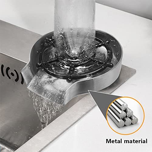 Stainless Steel Glass Rinser for Kitchen Sinks, Faucet Metal Glass