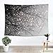 iLeadon Tapestry Grey Tree Wall Hanging – Polyester Fabric Wall Decor for bedroom (60”H x 80”W, Grey Tree)