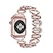 ANCOOL Apple Watch Band Elliptical Style Stainless Steel Smart Watch Band for Apple Watch Series 3/Series 2/Series 1 - 38mm Rose Gold