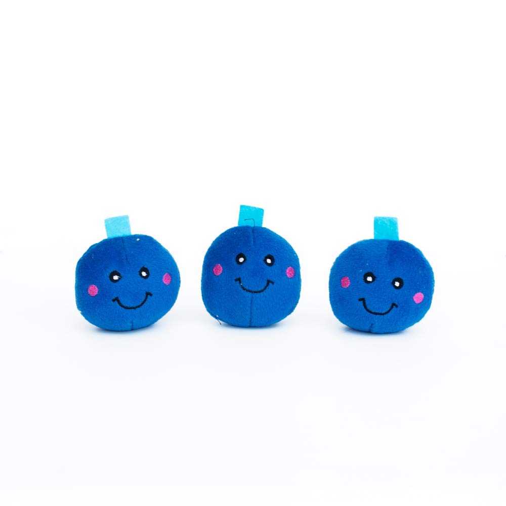 ZippyPaws ZP898 Miniz 3 Pack Blueberries Squeak Toy