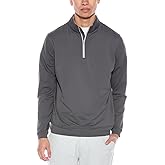 Peter Millar Solid Perth Quarter Zip- Iron