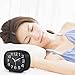 Chelvee Alarm Clock, 3” Quartz Analog Alarm Clock with Night Light, Ultra Small, Silent with No Ticking (Black) (Black1)