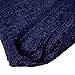 Fall Chenille Throw Blanket with Decorative Fringe Lightweight Cover for Couch Sofa Bed Chairs Furniture Home Decor Navy Blue