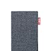 fitBAG Jive Gray Custom Tailored Sleeve for Apple iPhone X/Xs | Made in Germany | Fine Suit Fabric Pouch case Cover with Microfibre Lining for Display Cleaning