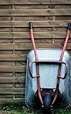 Notebook: wheelbarrow wall wood equipment gardening garden by Wild Pages Press