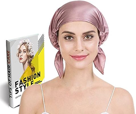Savena 100 Mulberry Silk Night Sleeping Cap For Long Hair Bonnet