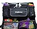 Kidplicity Universal Backseat Car Organizer – Tablet Touchscreen Holder – Multiple Pockets for Baby Kids Toy Storage - Wet Wipes Tissue Compartment Dispenser – Premium Kick Mat Back Seat Protector