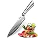 Allezola Professional Chef’s Knife, 7.5 Inch German High Carbon Stainless Steel Cooking Knife, Very Sharp, Balanced Comfortable Handle, Multipurpose Top Kitchen Knife for Home and Restaurant (Black 4)