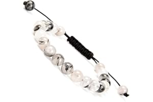 MASSIVE BEADS Natural Healing Power Gemstone Crystal Beads Unisex Adjustable Macrame Bracelets