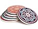 LIFVER Drink Coasters, Mandala Style Absorbent Coaster Sets, Avoid Furniture Being Scratched and Soiled, Suitable for Kinds of Cups, 4 Inches, Set of 6