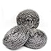 DIY House Pack of 3,30g Extra Large Stainless Steel Scourers Sponges Scrubbers for Kitchens and More,Metal Stainless Steel Scouring Pads Tackling for Tough Cleaning Jobs.