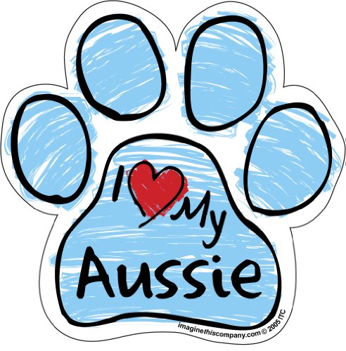 Imagine This Scribble Paw Magnet, Aussie