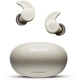 OHAYO Sleep Earbuds A10 Bluetooth 6.0 Noise Isolation Headphones for Side Sleepers No Touch Control Tiny Sleeping Ear Buds, W