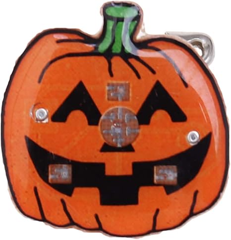 Amazon Co Jp Bestoyard ハロウィン ブローチピン カボチャ 光るおもちゃ 輝く 面白い バッジクリップ パーティー飾り デコレーション カボチャ ホーム キッチン