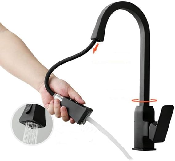 TYOLOMZ Messing Küchenspüle Wasserhahn Mischer Kalt Und Warm Rotation