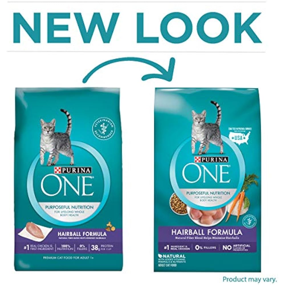 Purina ONE Dry Hairball, Natural Cat Food, Formula 16 Lb. Bag Pet