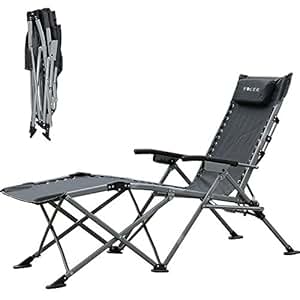 Amazon.com : Yoler Luxury Zero Gravity Chair Folding Lounge Chair- 4 Adjustbale Positions 