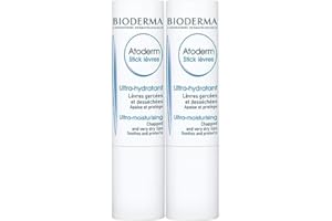 Bioderma Atoderm Lip Stick, Soothing and Hydrating Balm for Dry and Chapped Lips (Pack of 2)