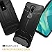 KAPAVER® OnePlus 6 Case Premium Tough Rugged Solid Black Shock Proof Slim Armor Back Cover Case for One Plus 6 (Rugged)