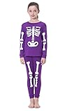 Children Halloween Pajamas Set, Skeleton Bones