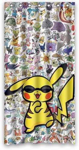 Amazon Uniformjap シャワーカーテン ポケモン Pokemon 高素材を採用 デザイン 91cm 1cm ポリエステル シャワーカーテン シャワーカーテン ホーム キッチン オンライン通販