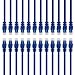GearIT 24-Pack, Cat 6 Ethernet Cable Cat6 Snagless Patch 0.5 Feet - Snagless RJ45 Computer LAN Network Cord, Blue - Compatible with 24 48 Port Switch POE Rackmount 24port Gigabit