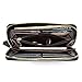 BOSTANTEN Women's Leather Wallets Kapok Pattern Zipper Handbags with Wristlet