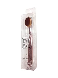 iBeauty FaceWand Mermaid Oval Soft bristle Makeup Brush For Foundation Powder Contour Concealer Blush RoseGold (FB1011)