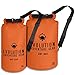 EVOLUTION Floating Waterproof Dry Bag – Professional Adventure Gear - Roll Top Compression Sack for Kayaking, Boating, Hiking, Fishing, Camping and Outdoor Travel – Waterproof Phone Case – 20L Orange