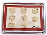 Silicone Baking Mats By Noella  Set of 2 Non Stick, Non Skid, Heat Resistant Pastry Mats  Work As Cookie Sheets  Professional Grade Baking Sheets of the Best Quality