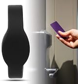 Changor Wristband RFID Access Control Tag 13.56MHz Black 10pcs Foot Bath Centers view 5