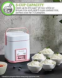 TLOG Mini Rice Cooker 2.5-Cup Uncooked
