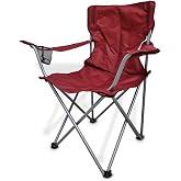 Ozark Trail Red Deluxe Folding Camping Arm Chair