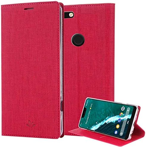 Google Pixel 2 Case, PU Leather Slim Flip Wallet Card Slots Cover Kickstand Feature and TPU Bumper Full Body Protection for Pixel 2 (Rose)
