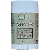 Seoul Naturals Men's Deodorant, Earthy Cedarwood and Sandalwood, k beauty, 2.65 oz