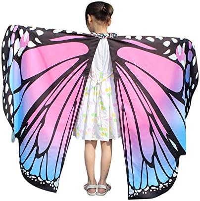 TUDUZ Women Soft Fabric Peacock/bat/butterfly Wings Shawl Fairy Ladies Nymph Pixie Costume Accessory for Girls Shawl St.Patricks Day Party Cosplay Costume