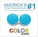Contact Lens Case, Color Case, Value Pack (Pack of 6)