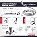 BIXFE Handheld Bidet Sprayer for Toilet Sprayer with Longest 5 Feet Hose in the Market & Unique Connection Hose,Premium Stainless Steel best for Cloth Diaper Sprayer,Hand Held Bidet for Shattaf Shower