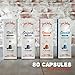 Nespresso Compatible Coffee Capsules - 80 Pod Variety Pack - Best for Original Line Nespresso Machine, 100% Arabica Espresso Pods by Jones Brothers Coffee - BPA Free Capsule