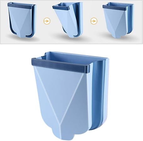 N/D Elinala Mülleimer Küche Faltbare, Abfalleimer für Schranktür