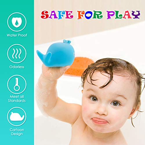 MotherMed Baby Bath Thermometer and Floating Whale Bath Toy Bathtub and