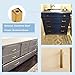 goldenwarm Brushed Brass Cabinet Handles Drawer Pulls and Knobs 5 Pack - LSJ12GD76 Stainless Steel 3 in Bar Handle Knob Pull Fine-Brushed Satin Gold Furniture Hardware