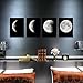 Modern Art Oil Painting Wall Sticker,Fheaven 4PCS Framed Modern Art Print on Canvas Home Wall Decor Poster Abstract The Moon