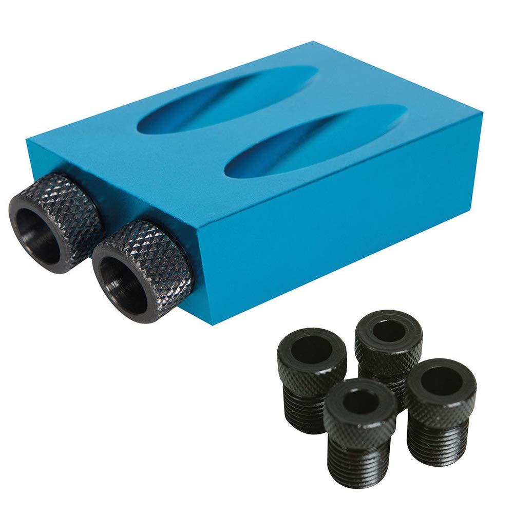 Pocket Hole Screw Jig with Dowel Drill Set Carpenters Wood