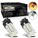 Partsam 2X 3157 3357 3457 Switchback Amber White Front Turn Signal LED Light 60 LED Bulb High Bright Turn Signal Light