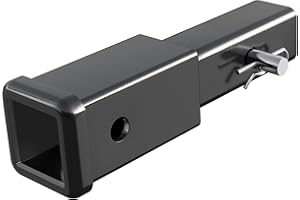 Sulythw 2-inch Receiver Trailer Hitch Extender, GTW 5000lbs/ TW 500lbs, 6-1/4 inches Extension Length, For Bike Rack and Carg
