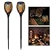 YUNLIGHTS Solar Outdoor Torch Lights, Dancing Flames Patio Torches Waterproof with 96 LED Dusk to Dawn Auto On/Off Décor for Garden Patio Deck Yard Driveway (2Pack)