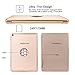 iPad Air 2 Keyboard Case, iEGrow F8S+ Slim Bluetooth Clamshell Keyboard Case with 7 Colors LED Backlit for iPad Air 2 Model A1566/A1567(Gold)